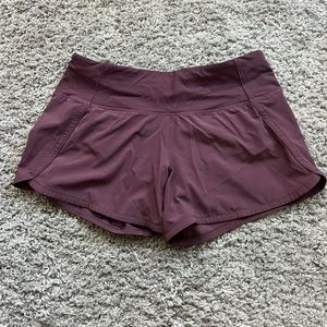 Lululemon Speed Up Shorts- size 4